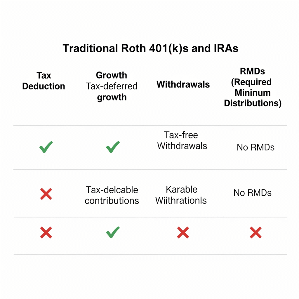 Tradicional vs. Roth: Compreendendo os Benefícios Fiscais