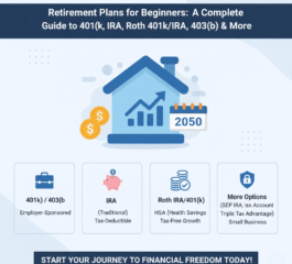 Retirement Plans for Beginners: A Complete Guide to 401(k), IRA, Roth 401(k)/IRA, 403(b) & More