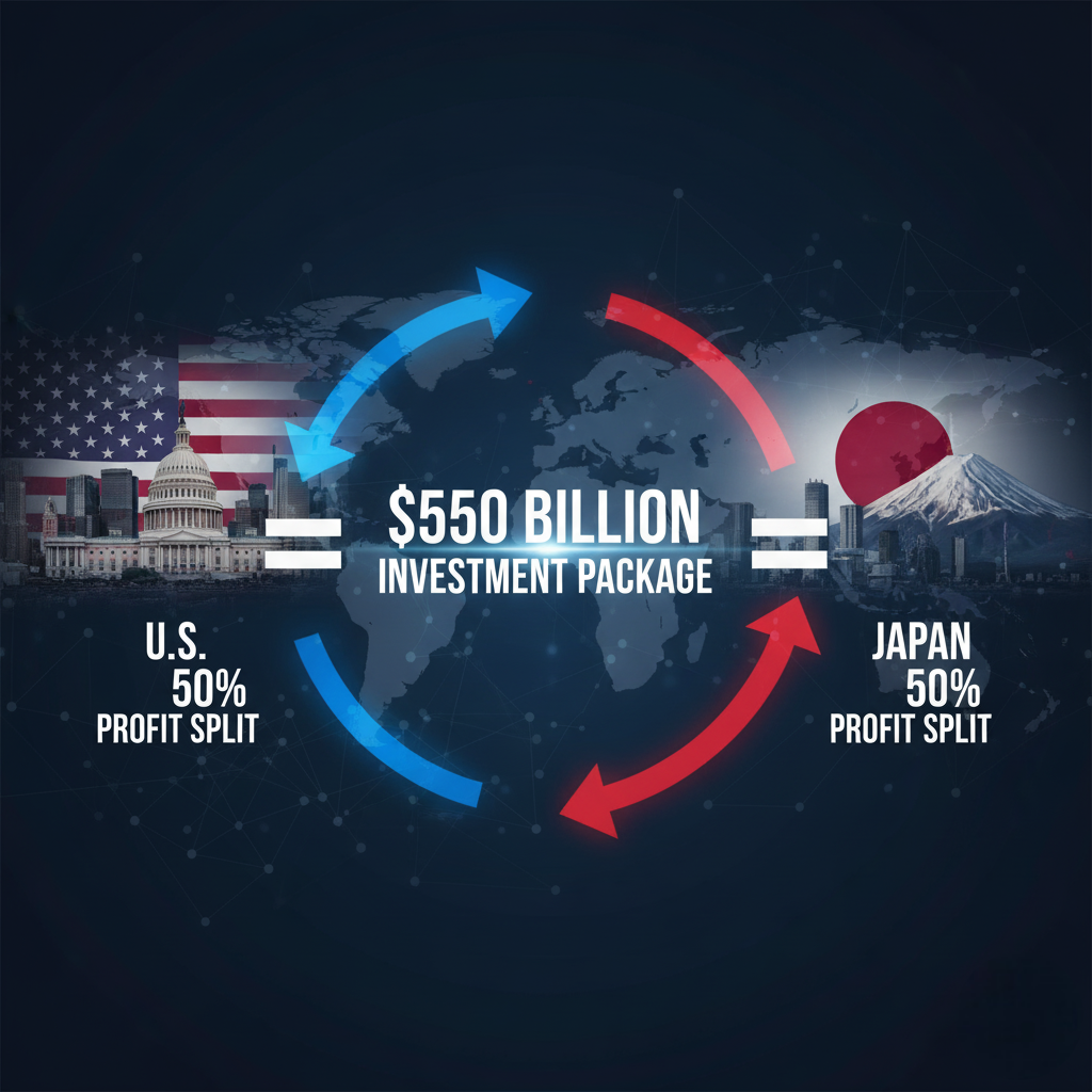 U.S. and Japan set 50-50 profit split on $550 billion investment package