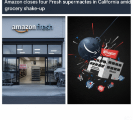 Amazon closes four Fresh supermarkets in California amid grocery shake-up