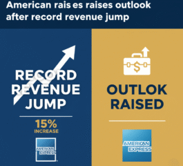 American Express raises outlook after record revenue jump