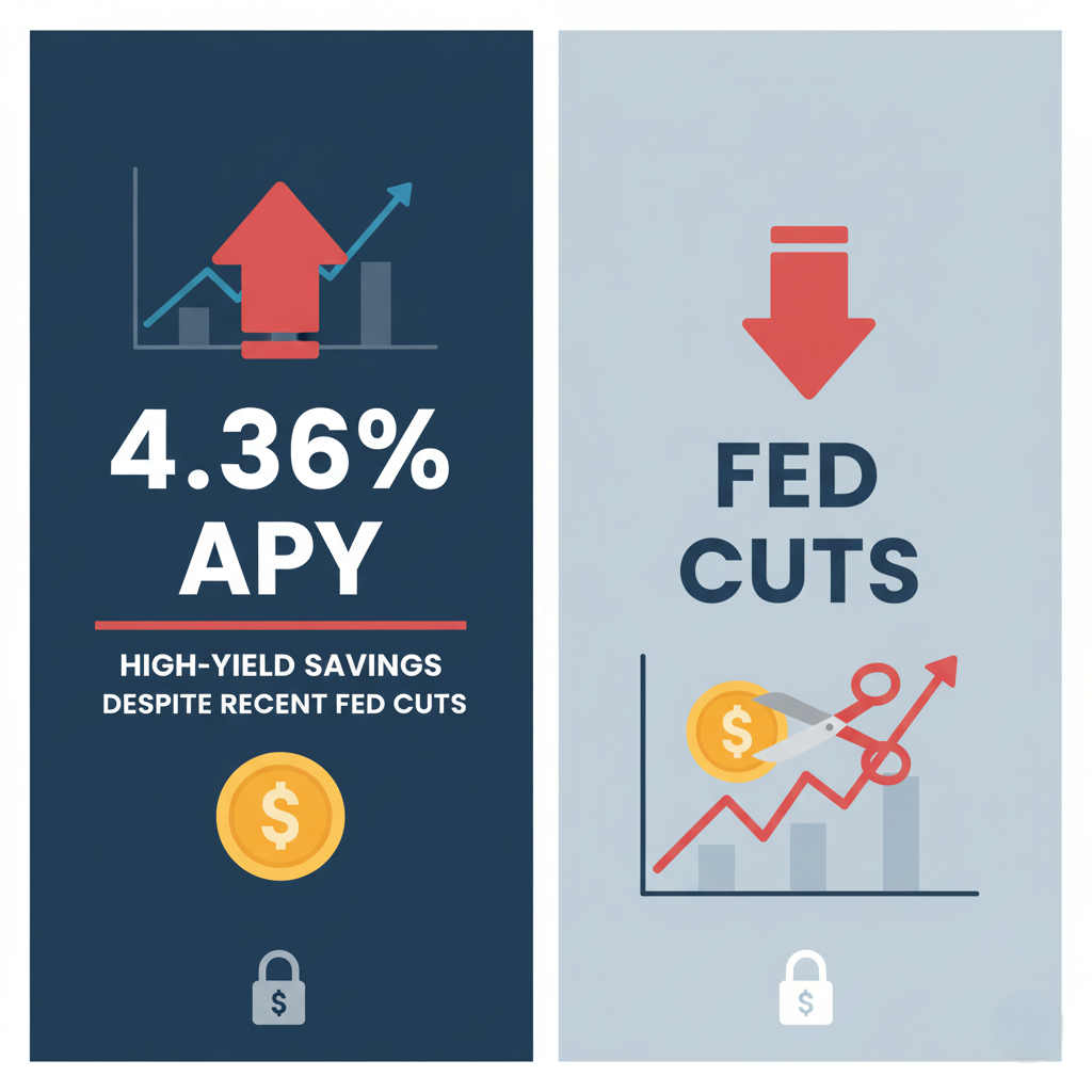 High-yield savings accounts reach 4.36% APY despite recent Fed cuts