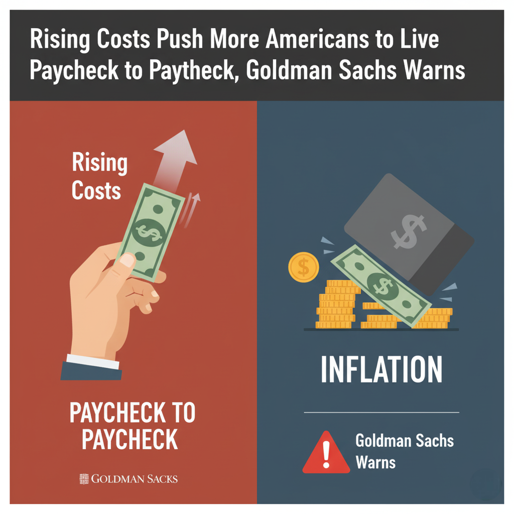 Rising Costs Push More Americans to Live Paycheck to Paycheck, Goldman Sachs Warns