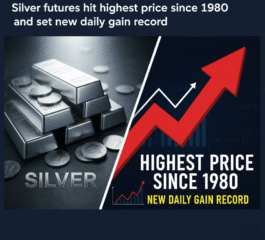 Silver futures hit highest price since 1980 and set new daily gain record