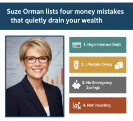 Suze Orman lists four money mistakes that quietly drain your wealth