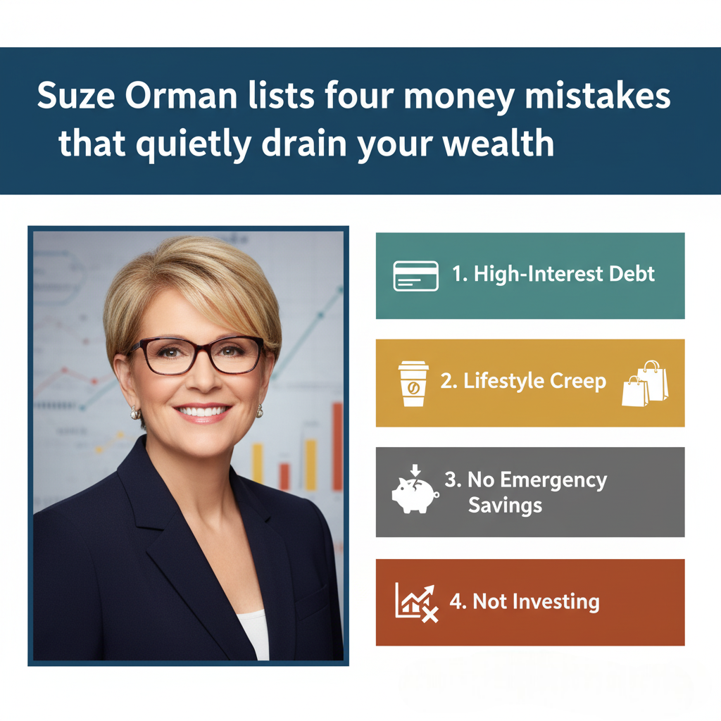 Suze Orman lists four money mistakes that quietly drain your wealth