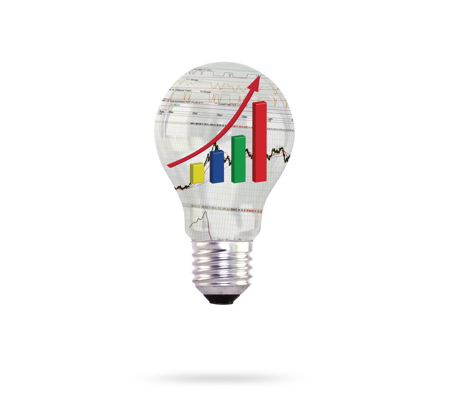 Today’s Highest CD Rates Hit 4.1% APY as Savers Seek Certainty - light bulb with financial charts