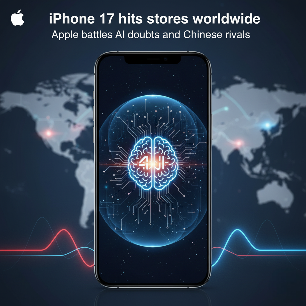 iPhone 17 hits stores worldwide as Apple battles AI doubts and Chinese rivals