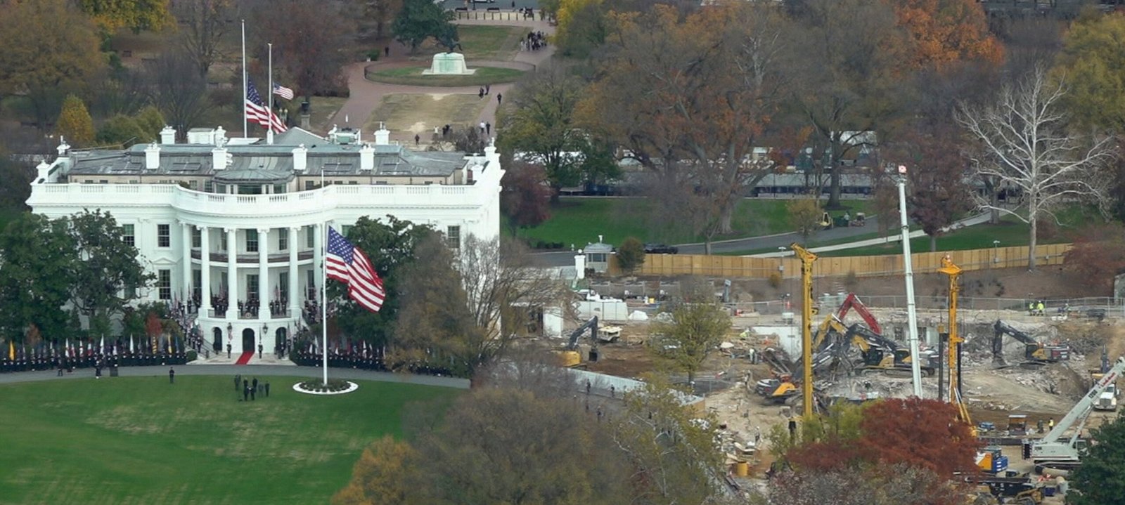 New Images Show White House East Wing Razed to Make Room for $300 Million Ballroom - Imagem do artigo original