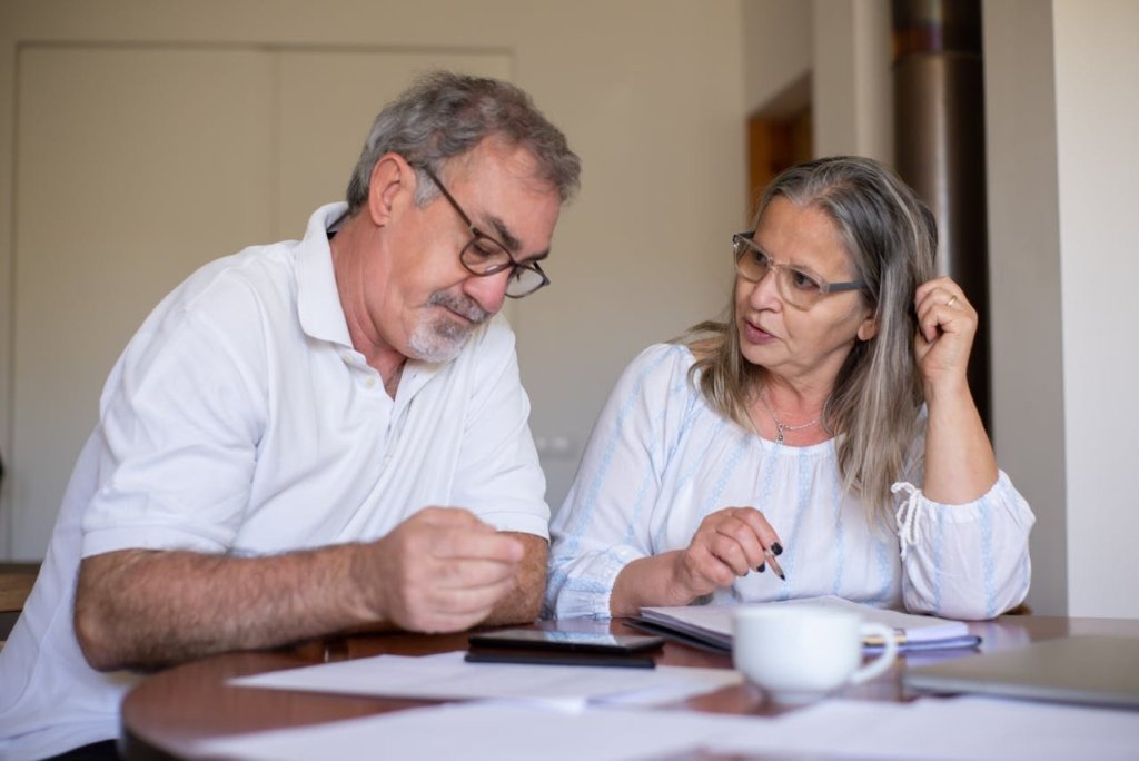 Image about financial tips for people over 50.